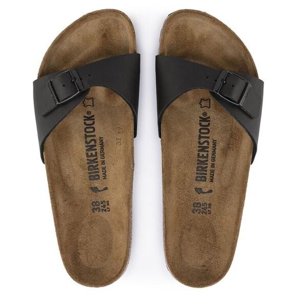 BRAND NEW BIRKENSTOCK MADRID BLACK SANDALS - Picture 3 of 14